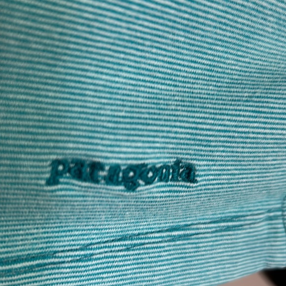Patagonia pretty aqua blue Tank-top size xl with builtin  shelf-bra. - Picture 4 of 8